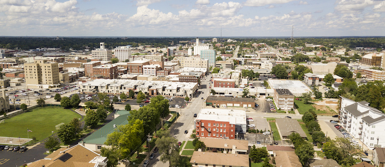 An Aerial view of Springfield 