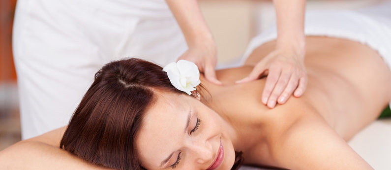 women getting a massage